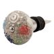 Mixed Circular Crackle Ceramic Wine Stopper